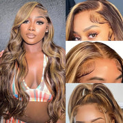Honey Gold Body Wave Wig