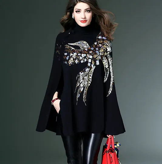 Women's European Style Imitation Sweater Jacket