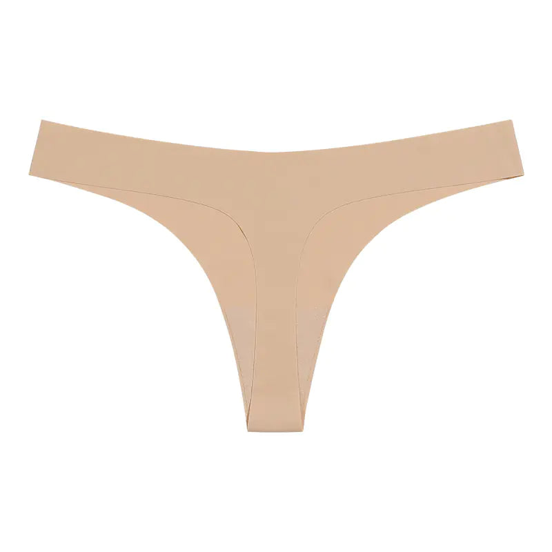 Seamless T-Back Women's Underwear with Cotton Crotch