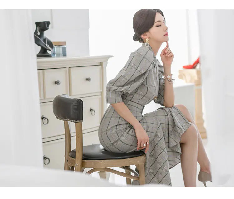 Plaid Mermaid Elegance