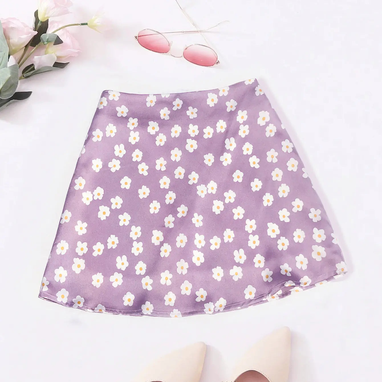 Street Hipsters with The Same Skirt