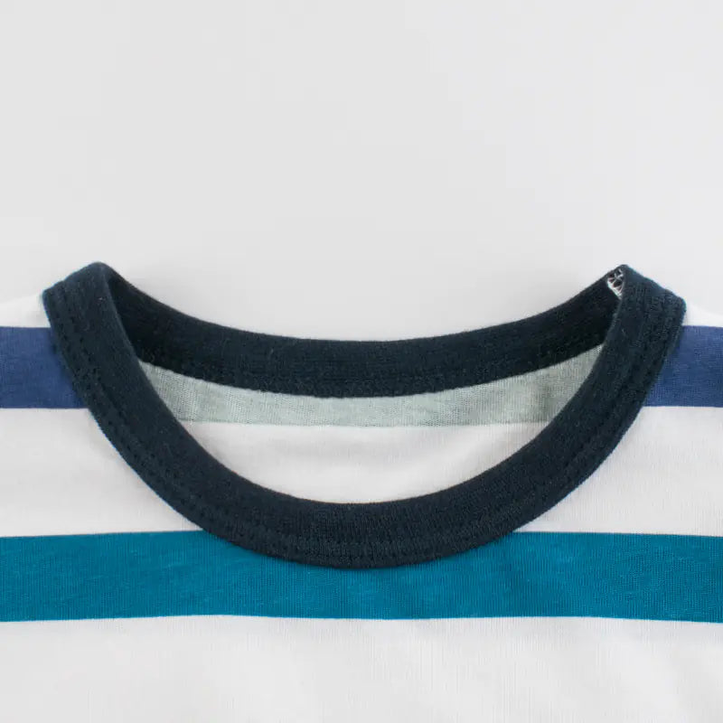 Summer Boys' Striped Short Sleeve Baby Clothing