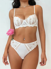 New French Lace Lingerie Set for Women (Bra & Panty)