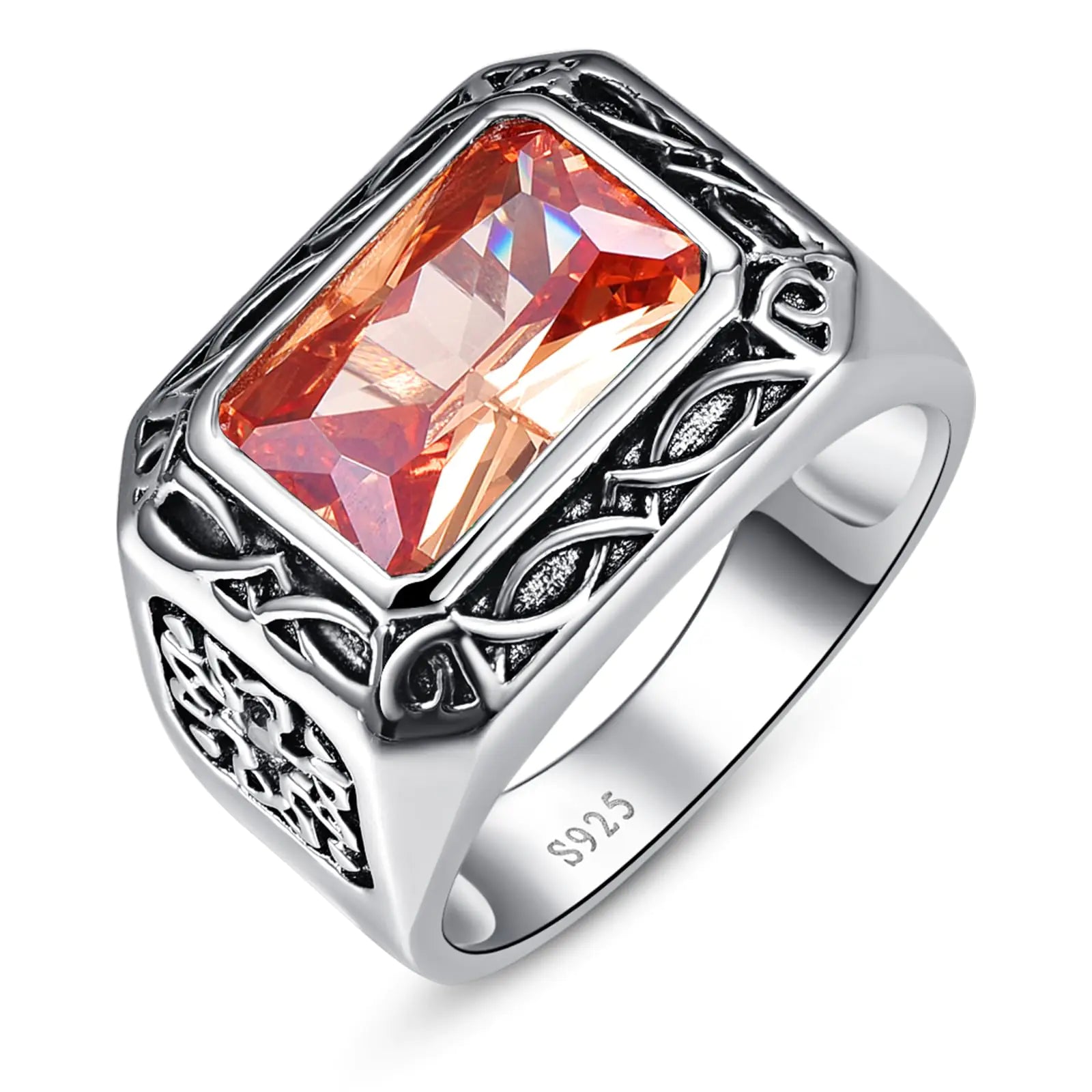 Celtic Morganite Heirloom Ring