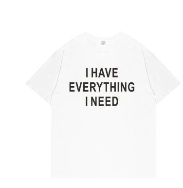 Couples T-Shirt with Letter Print Short Sleeves