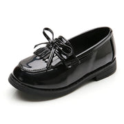 Girls' Tassel Leather Shoes - Princess Style