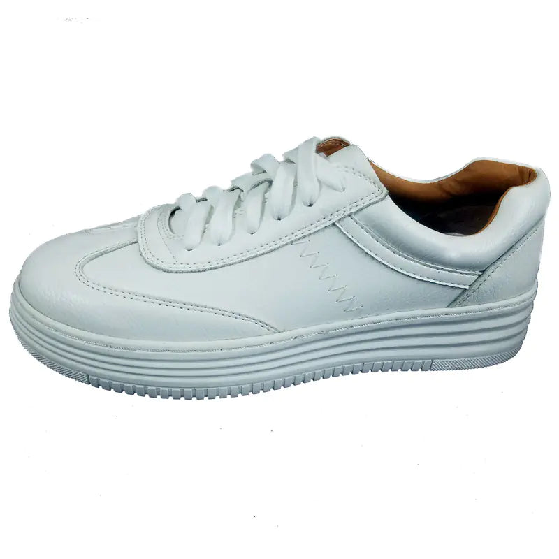 2020 Women's Thick-Soled White Casual Sneakers