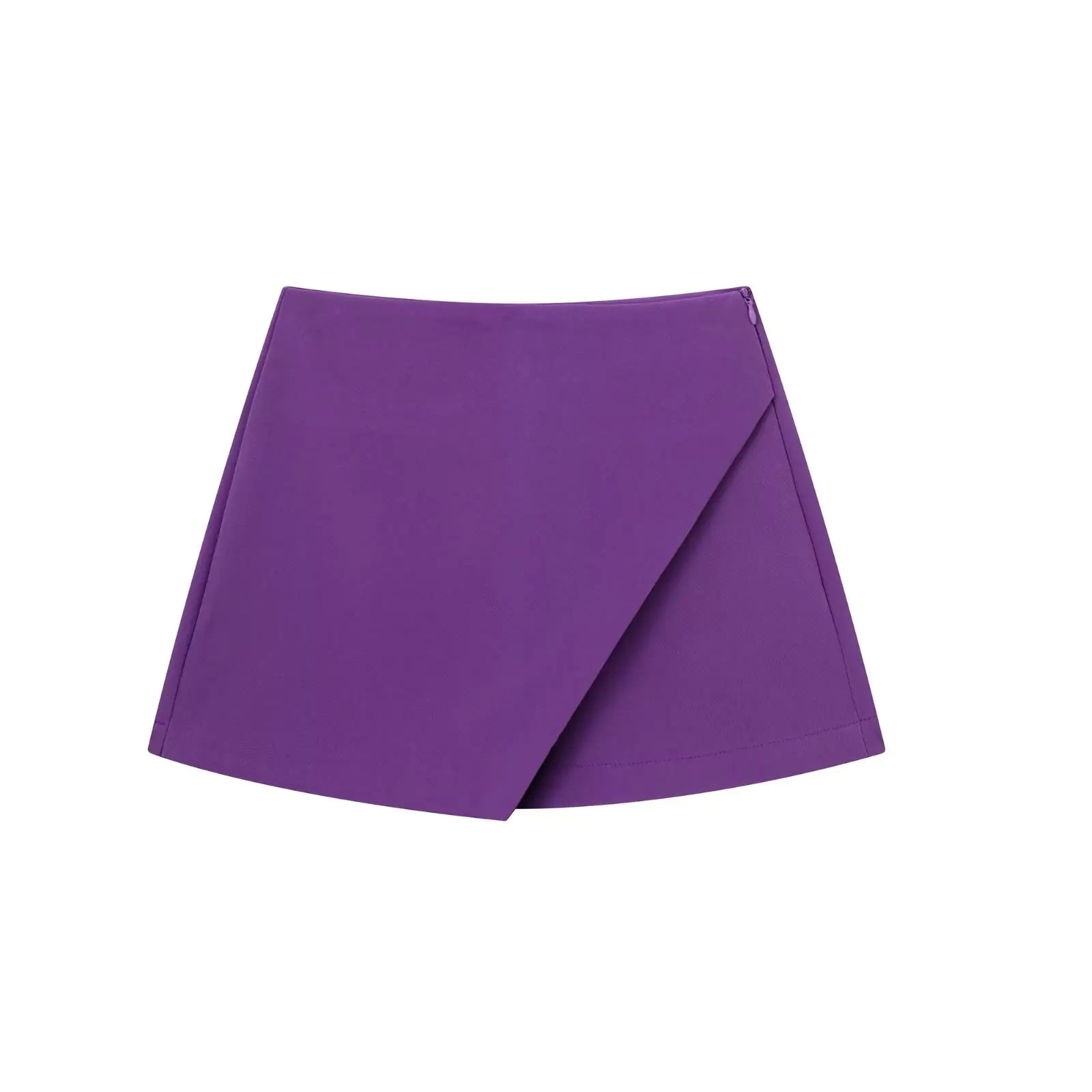 Women's Solid Color Asymmetric Half-body Skirt