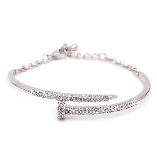 Full Rhinestone Punk Style Bracelet and Bangle
