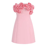 High-End Women's Tube Top Lace-up Party Dress