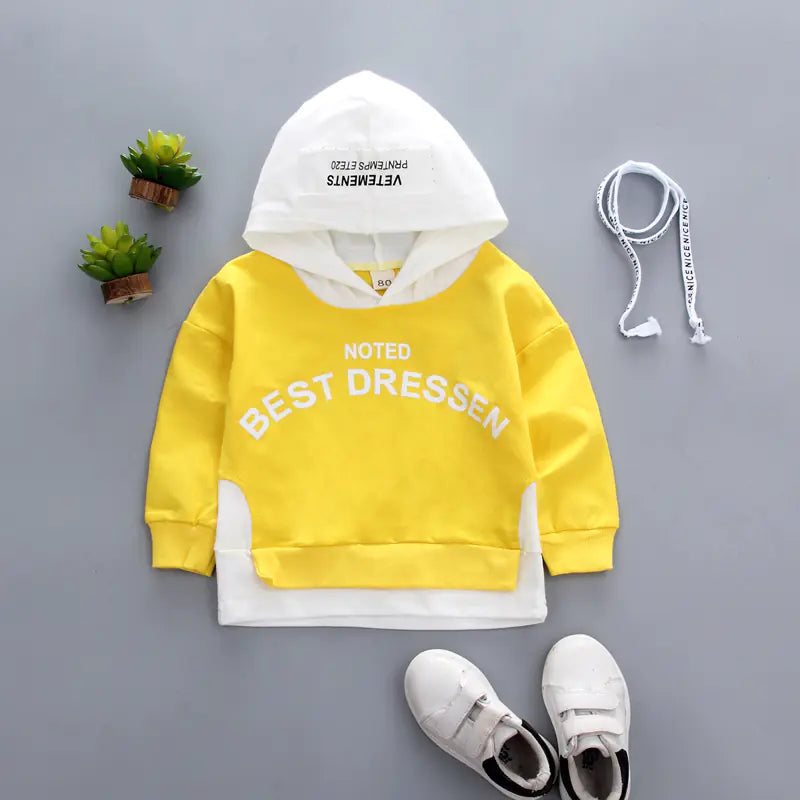 Color-blocking Letter Printed Casual Sweater