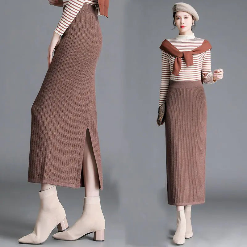 Women's Knitted Cotton Skirt