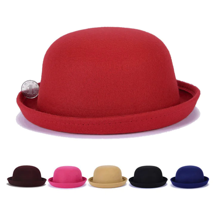 Wool Felt Hat - Vintage British Autumn Women's Hat