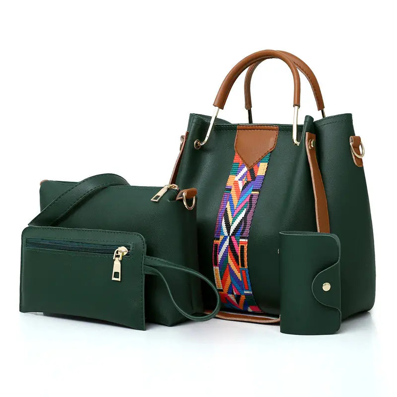 4-Piece Shoulder Bag Set - Stylish Handbags