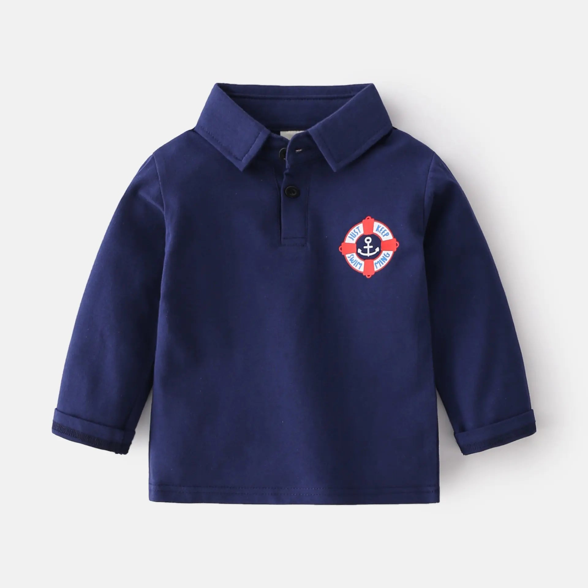Trendy Long Sleeve POLO Shirt for Fans