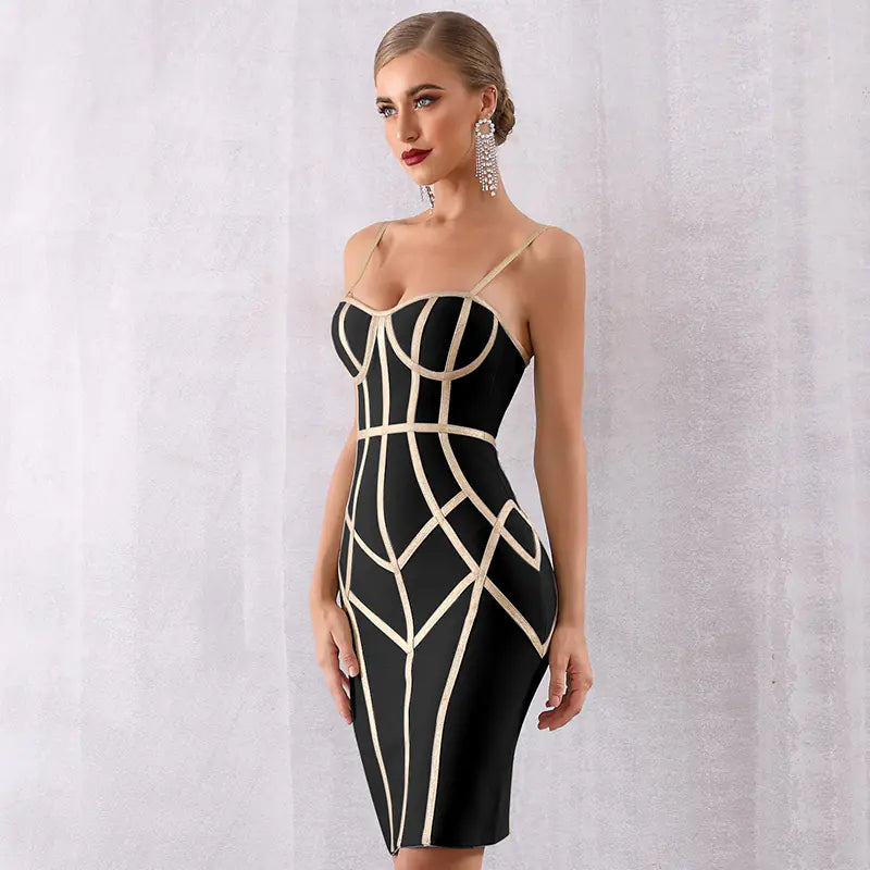 Summer Bandage Dress for Women - Sleeveless Evening Gown