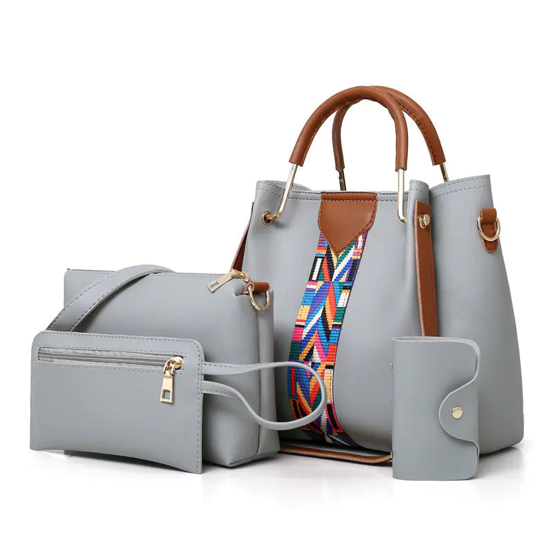 4-Piece Shoulder Bag Set - Stylish Handbags