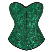 Plus Size Vintage Corset - Satin Waist Cincher Bustier Lingerie