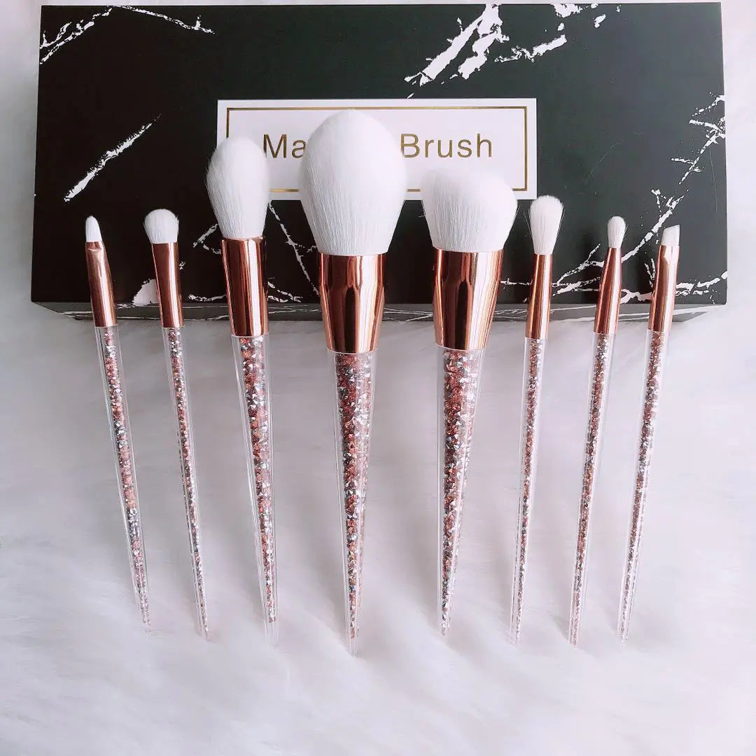 8-Piece Makeup Brush Set - Beauty Tools