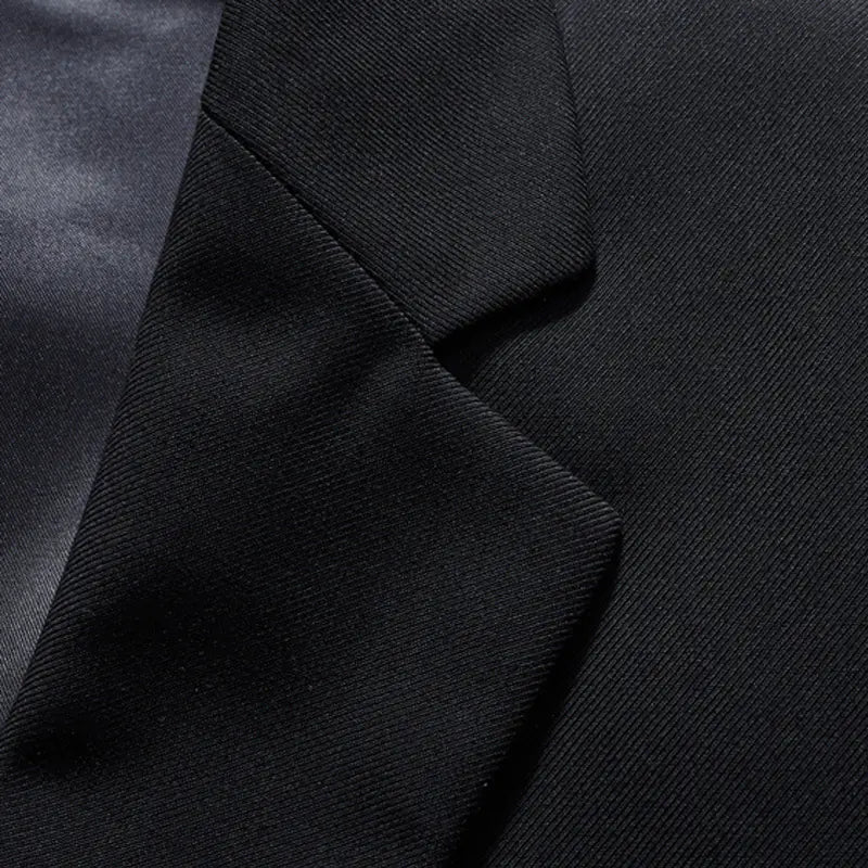 Men's Slim Fit Three-Piece Suit for Business and Weddings