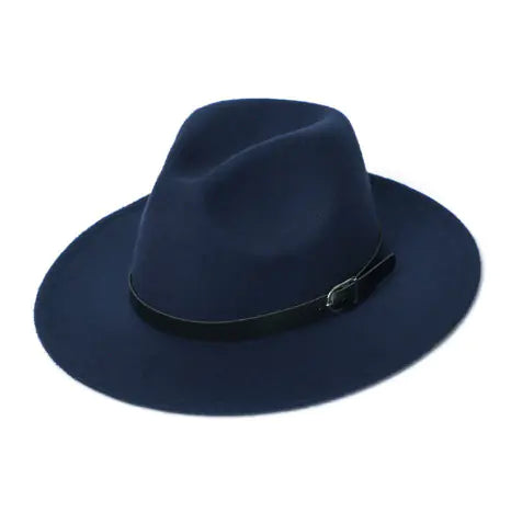 Women's Vintage Wool Felt Wide Brim Hat for Fall/Winter