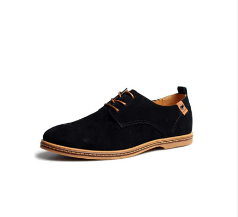 Casual Lace-Up Suede Leather Shoes for Men