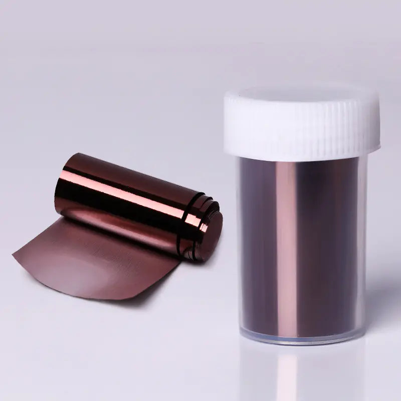 14-Color Metallic Nail Art Stickers with Starry Design