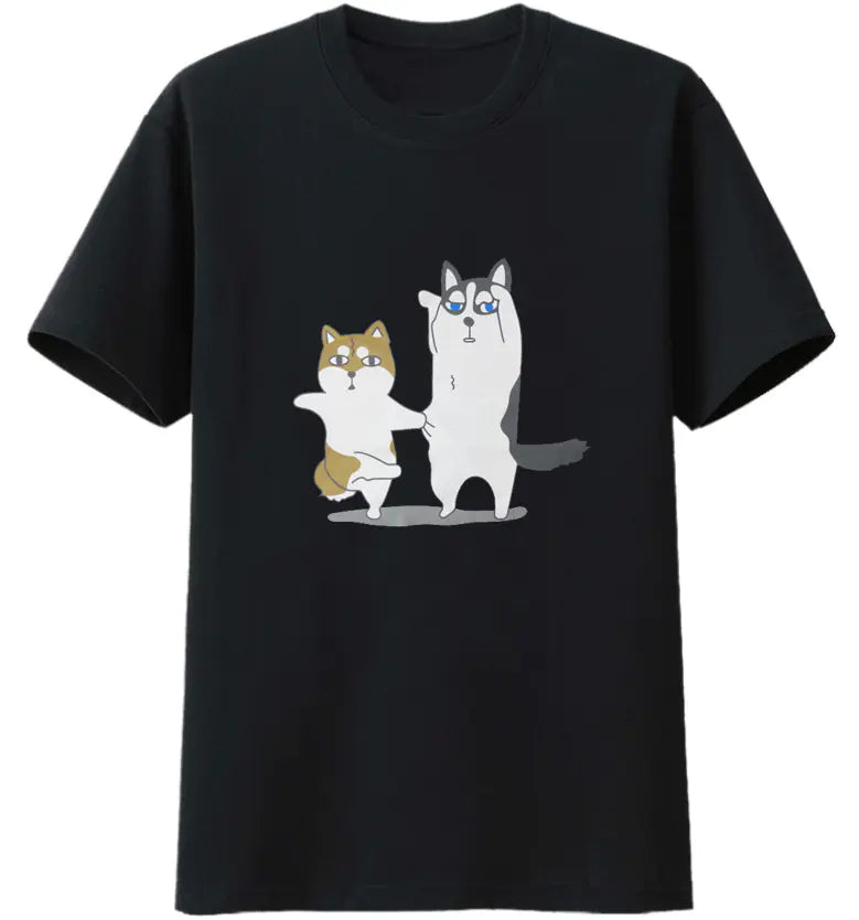 Customizable Cotton Dog Logo T-Shirt for Summer