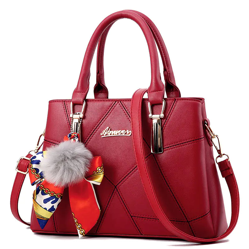 Ivory Mosaic Satchel