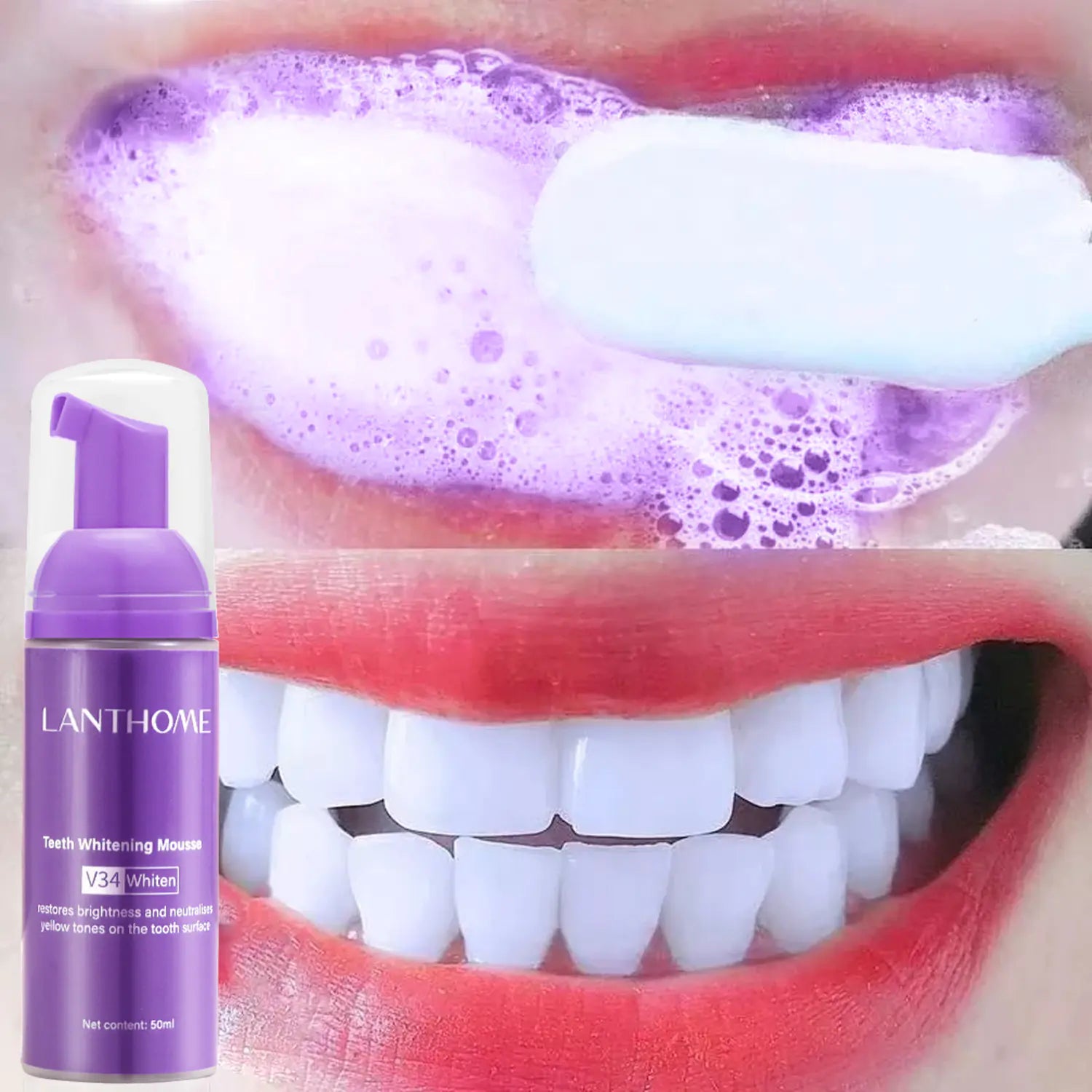 V34 Teeth Whitening Mousse
