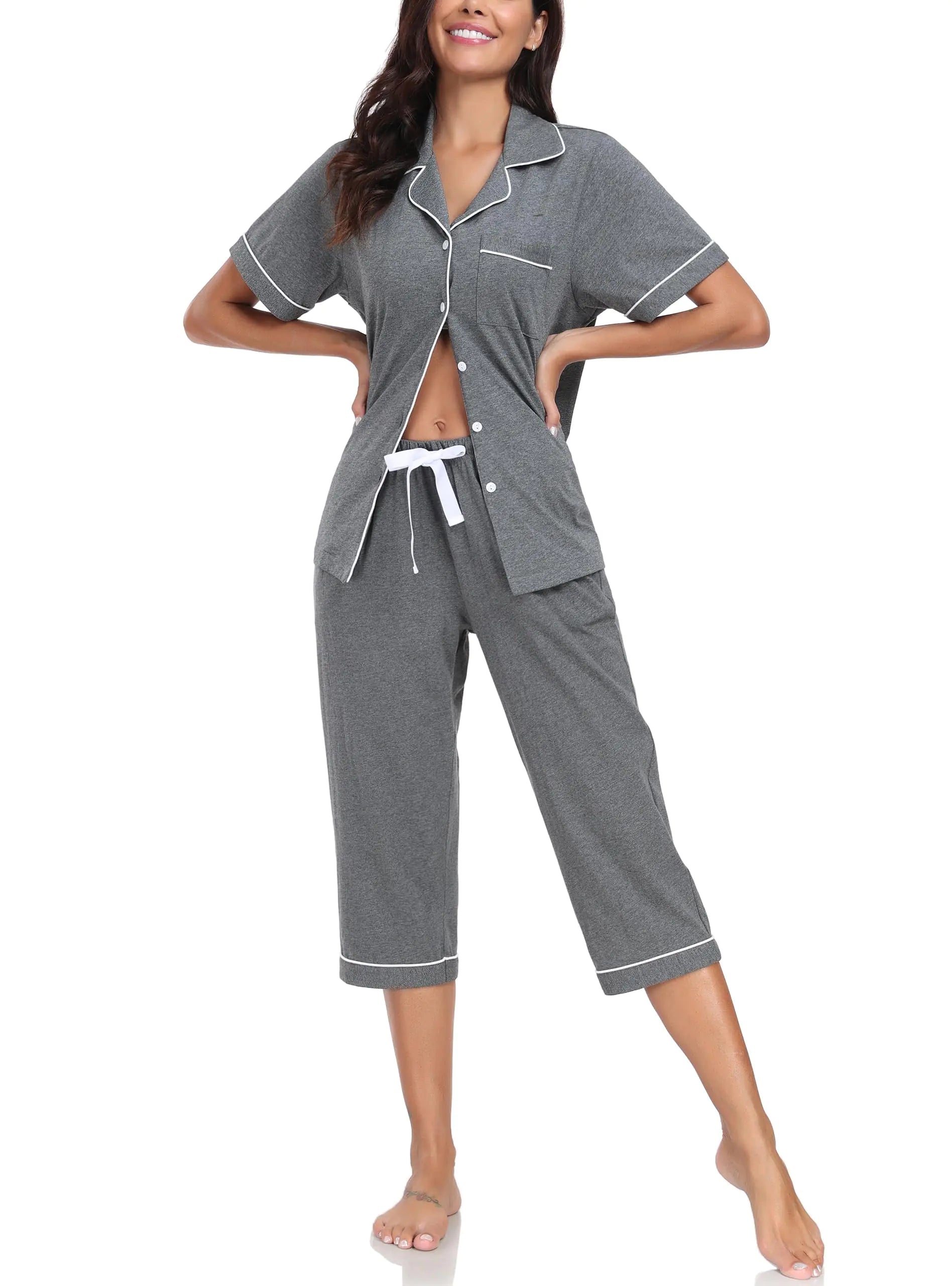 100% Cotton Capri Pajama Set