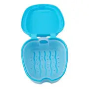 Apple-Shaped Retainer Cleaner Case for Dentures