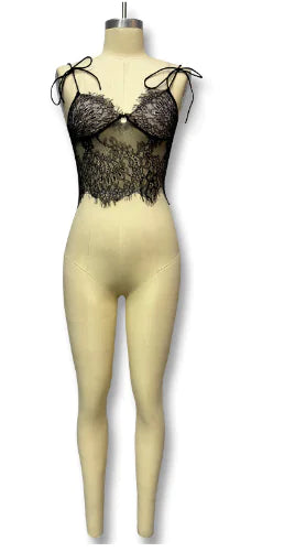 Women's Lace See-through Sexy Suspenders Casual Tank Top