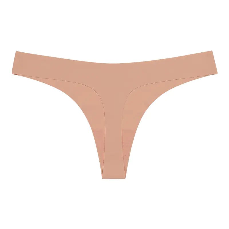 Seamless T-Back Women's Underwear with Cotton Crotch
