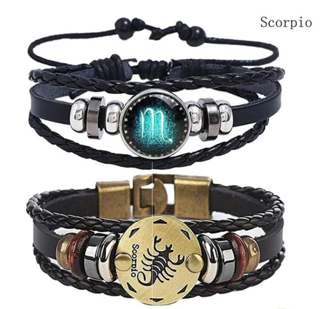 Zodiac Bracelet for Men and Women - Glow in the Dark