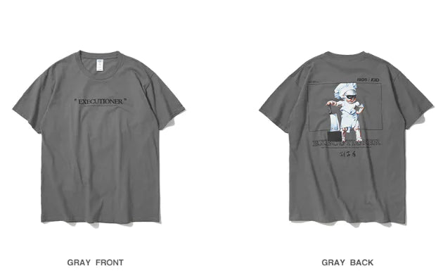 Cute Baby Executioner Print Short Sleeve T-Shirt