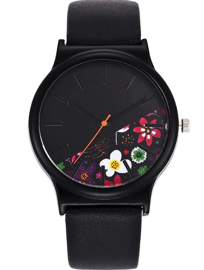 Artistic Floral Quartz Watch