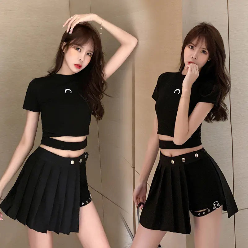High Waist Sexy Two-Piece Skirt Shorts for Women