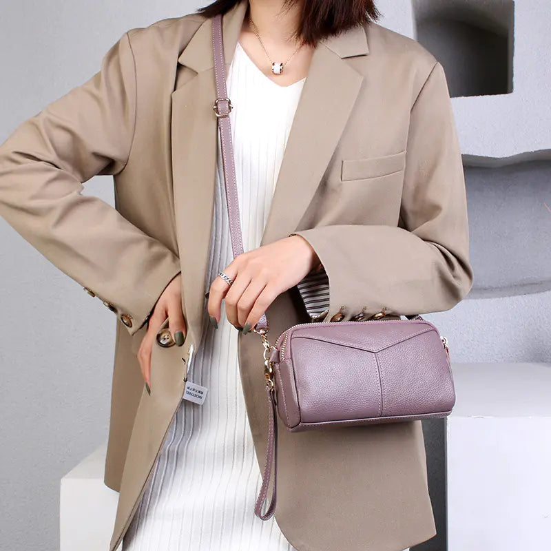 2024 New Women's Genuine Leather Shoulder Bag