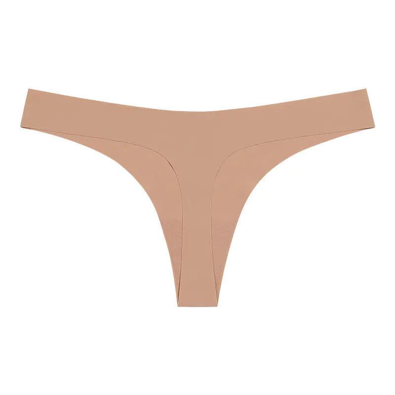 Seamless T-Back Women's Underwear with Cotton Crotch