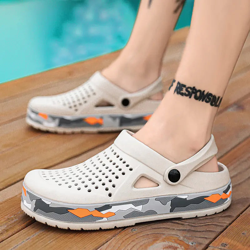 Men's Breathable Outdoor Sandals and Beach Slippers