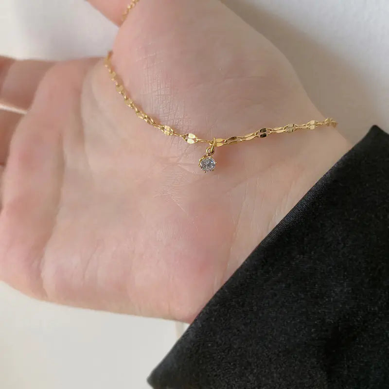 Titanium Steel Necklace for Women - Gold Layered Chain
