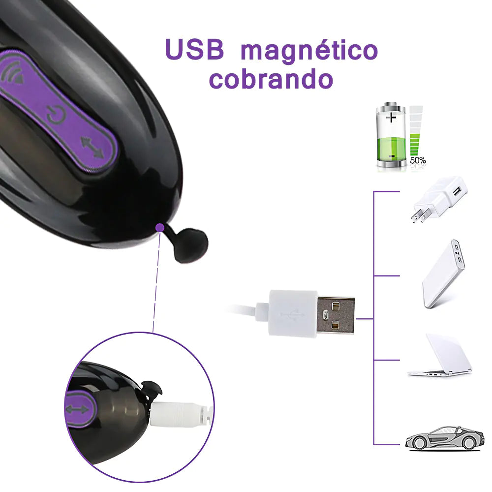 Ribbed Vibrator with Suction Cup