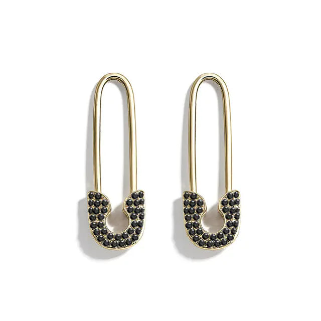 Colorful Metal Pin Earrings Set for Women Fashion