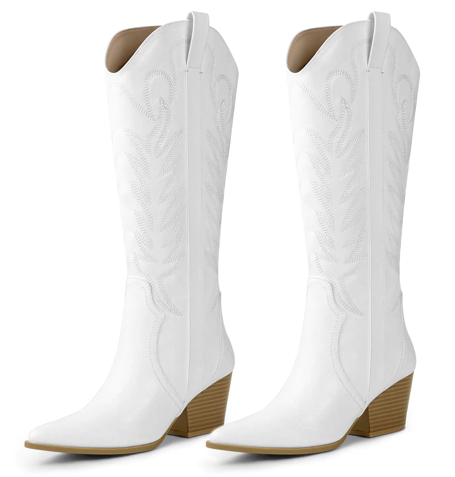 Arromic Cowboy Embroidered Pointed Toe Western Boots