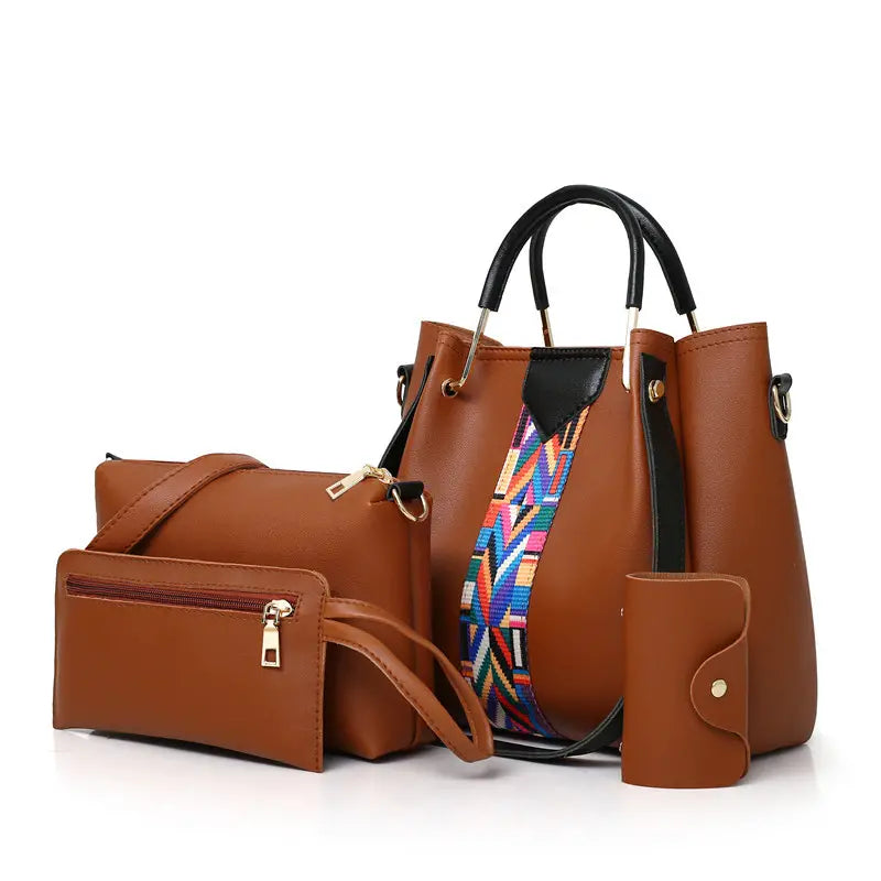 4-Piece Shoulder Bag Set - Stylish Handbags