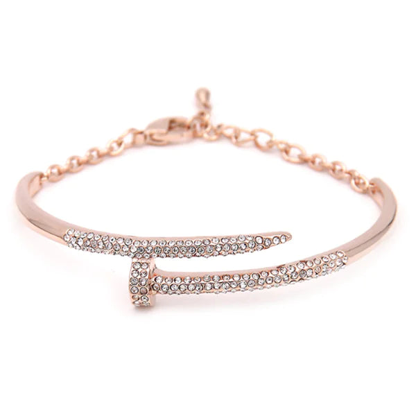 Full Rhinestone Punk Style Bracelet and Bangle