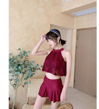 Skirted Two-Piece Swimsuit Set