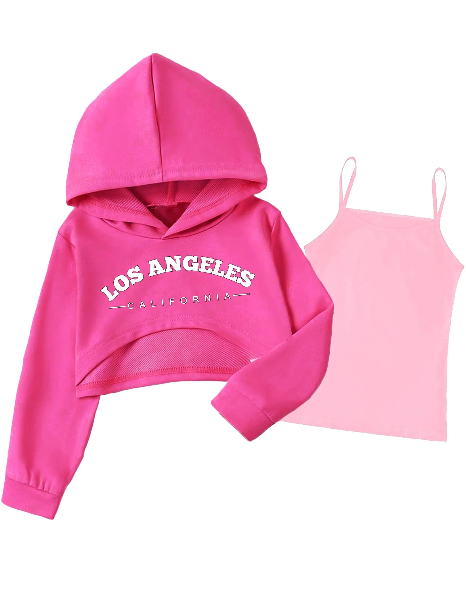 Cropped Hoodie & Camisole Set