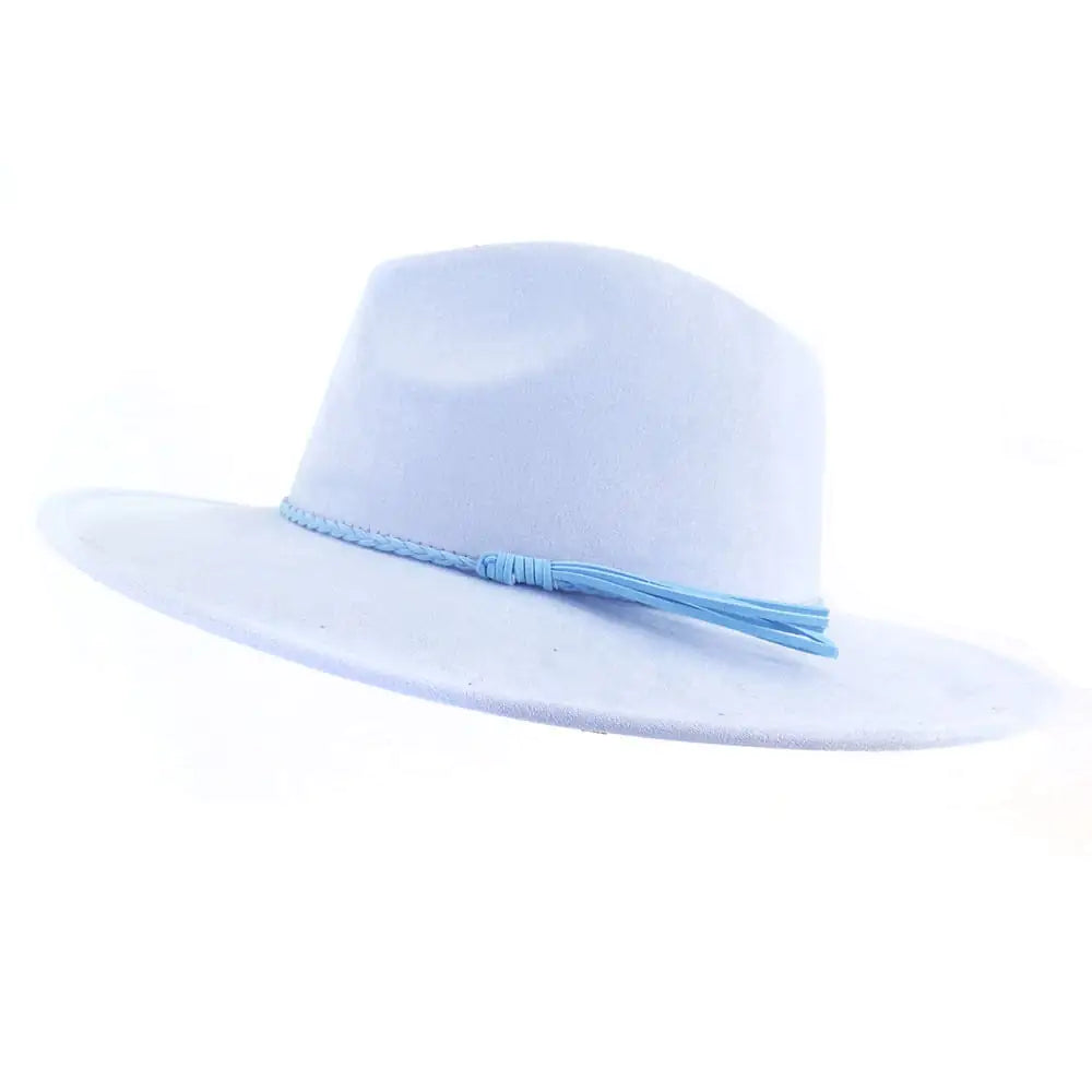 Jazz Women's Suede Peach Top Hat with 10cm Brim